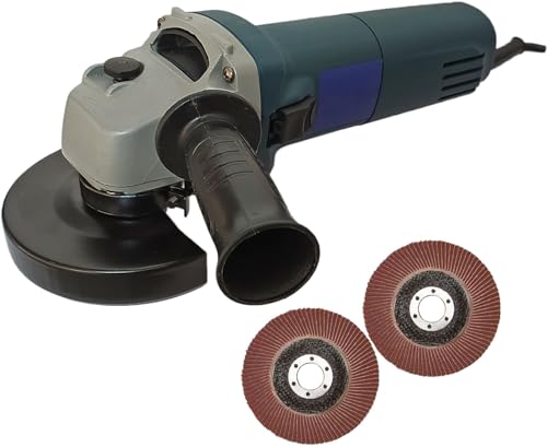 Image of Inditrust Dumdaar Electric Sliding angle grinder machine DM 950W with 2pc Flap wheel set