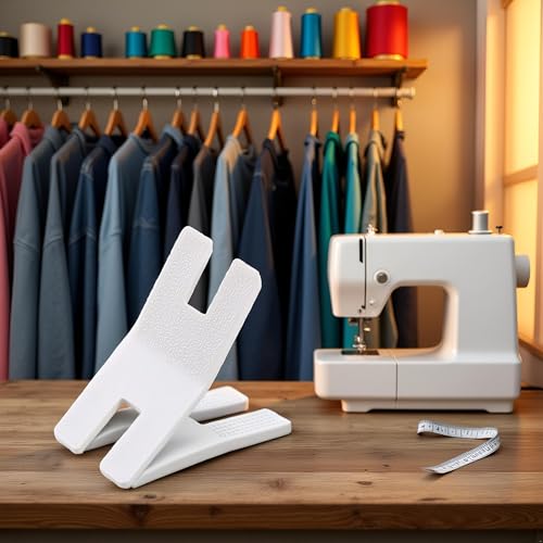 Placa blanca para botones y prensatelas de máquina de coser miniatura 5