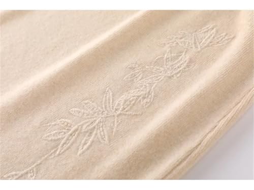 Women Winter Long Knitted Woolen Skirt Soft Fit Bodycon Half-Length Skirt Mocha Brown S3