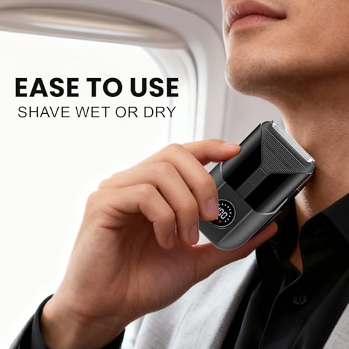 Image of Electric Foil Shavers for Men | Close 3-Speed Electric Razor, Bald Head Shavers, Face Shaving Beard Trimmer with LCD Display, Gifts for Men(Black)