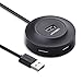 Price comparison product image UGREEN USB Hub Super Speed 4-Port USB 2.0 Hub Powered with 1M Cablel Compatible Compatible With MacBook, iMac, Surface Pro, Laptops, PC for Mac, Windows, Linux, USB Dongle and More -Black
