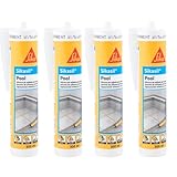 Sikasil Pool, Transparente, Sellador de silicona neutra para juntas en...