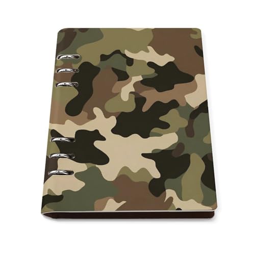 Carnet de notes A5 plat en cuir véritable rechargeable pour organiser vos réunions d'affaires