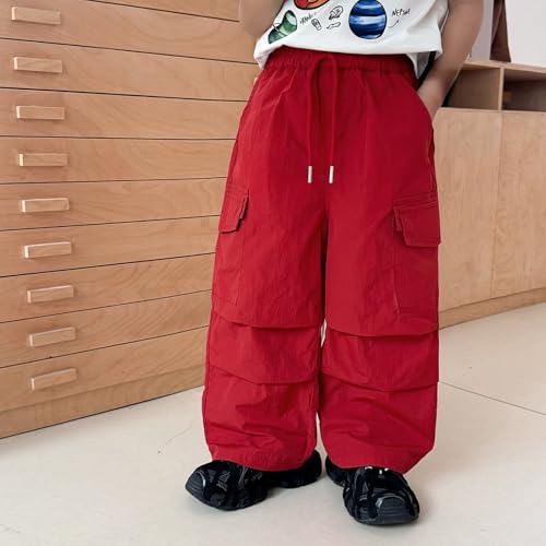 Boys Fashionable Outdoor Casual Pants Lightweight Comfortable Jogging Trousers for Boys Age 3 to 12 with Pockets3