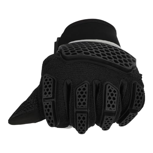 Image of Royal Enfield Street Ace Riding Gloves | Air Mesh- optimum ventilation | Microsuede patch for grip | Poly Stretch fabric | Protection- TPR Knuckle protectors | OFF-WHITE L