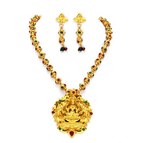 Buy Anvi's gundla mala Lakshmi pendent 