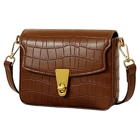 Aomiduo Crossbody Sling Bag Chest Bag Small Backpack Shoulder Bag Sports PU Leather Backpack Women's Waterproof for Outdoor Sports/Travel Unisex, brown Cover
