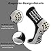 Ukontagood 8 Pairs Kids Grip Soccer Socks, Non Slip Socks for 6 to 12 Years Old Kids, Cushioned Athletic Crew Sock for Soccer Football Basketball Sports (Multicolors)