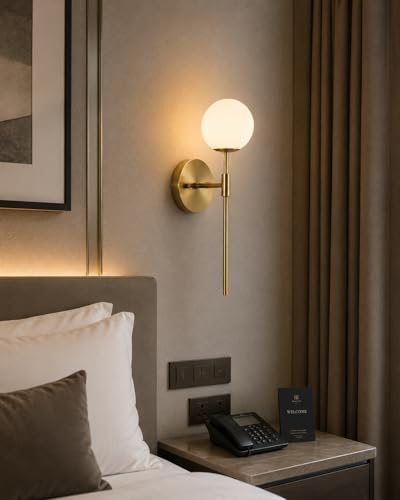 Image of Royal Diamond Surface Mounted Glass Uplight Wall Lamp. Golden, (Bulb Not Included)