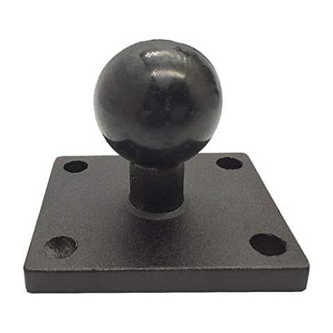wuzhou Aluminum Square Mount Base with Ball Head for Zumo Motorcycle Bicycle Black Cover