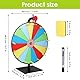Glücksrad zum Drehen 30 cm 15 Schlitze, Glücksrad mit Ständer, Glücksrads Set mit Trocken Abwischbarem Marker, Karneval Veranstaltung Tombola Requisiten, Familie Party Spiele Herausforderung