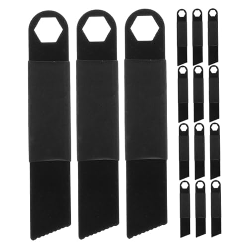 UKCOCO 15pcs Portable Flint Scraper for Emergency Fire Starting Lightweight Fire Tool for Camping and Hiking Efficient Ignition Challenging Weather Conditions Black