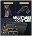 SSLOTSCASE for Samsung Galaxy S25 Ultra Case with Card Holder & Kickstand & Slide Camera Lens Cover, Silicone Edge Protection Rugged Heavy Duty Phone Case Cover for Galaxy S25 Ultra 5G 2025, Black