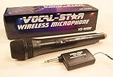Vocal-Star WM-1 Wireless Microphone For Karaoke PA Home Singing Vocals, EU 2 Pin Plug (English Manual)