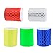5rollos Cinta Reflectante Adhesiva Pegatina Seguridad Blanco Rojo Cinta Adhesiva Reflectante Advertencia de Seguridad de Alta Intensidad para Camiones Coches Motos Bicicletas