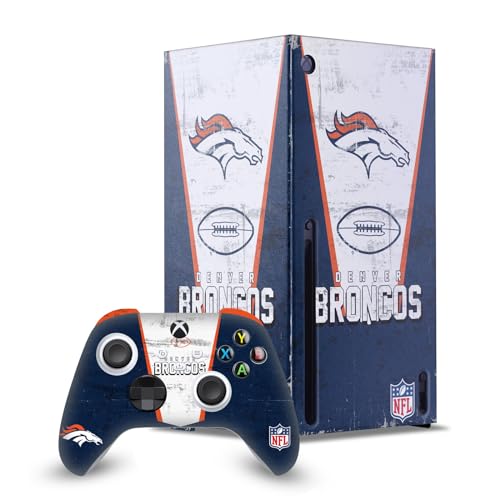 Skin Xbox Series X NFL Denver Broncos coffret cadeau idéal pour les fans de jeux vidéo