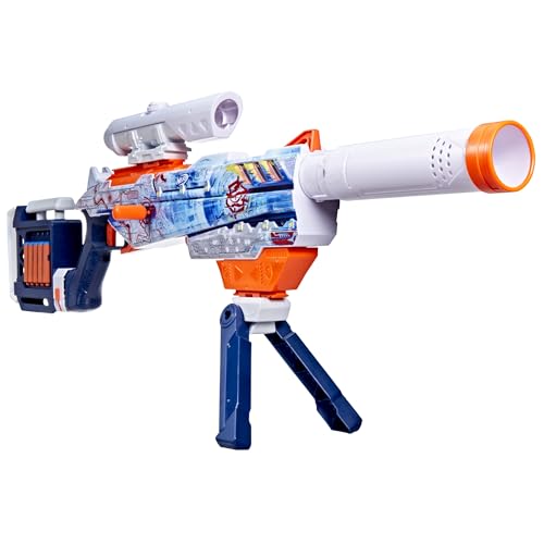 Nerf Loadout Arctic Zerostriker Blaster with Scope, Stock, Barrel & Bipod Attachments, Toy Dart Blaster - Image 4