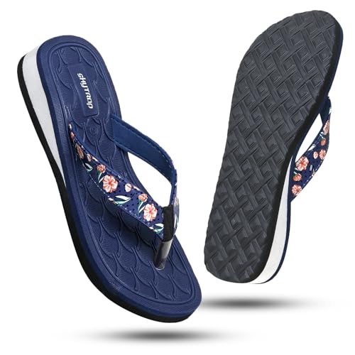 Image of Skytrap Women Blue Nubuck Slippers Flipflop