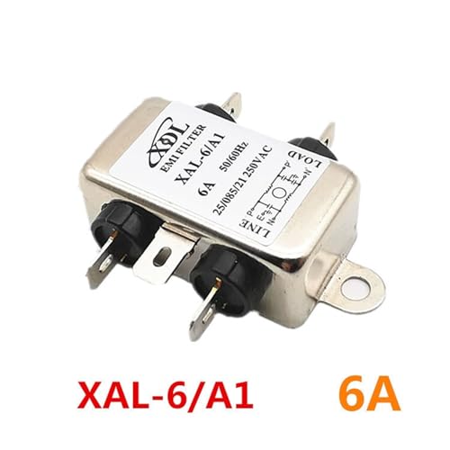 WBOBKO Filtr przeciwzakłóceniowy EMI XAL-6/A1 3A 6A 10A220V (XAL-3-A1)