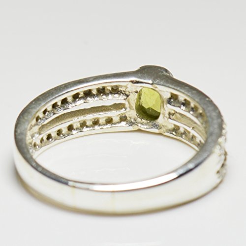 Bague mariage argent 925 et péridot, le bijou élégant pour vos cérémonies