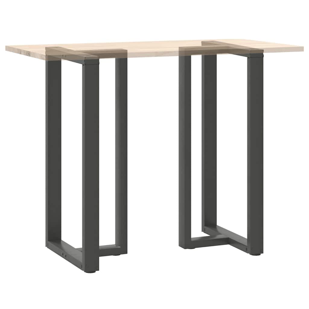 vidaXL Patas para mesa de bar en forma de T (2 unidades), antracita, 60 x 35 x (110-111) cm, acero