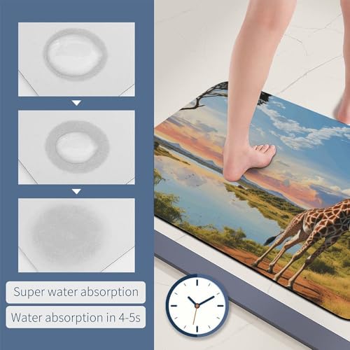 Tapis de bain terre de diatomées antidérapant rivière du Nil - 7