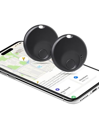 Air Tracker Tags-2 Pack - for iOS Only - Bluetooth Keys Finder Luggage Tracker Compatible - image 1