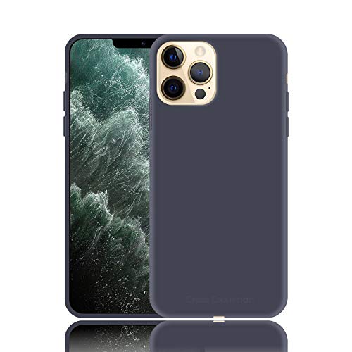 Image of Case Creation Luxurious OG Series for Apple iPhone 12 Pro Max Case Cover,Anti-Dirty Slim Case Frosted Matte Cute Candy TPU Raised Bezel (Splash of Color) Back Cover for iPhone 12 Pro Max -Navy Blue