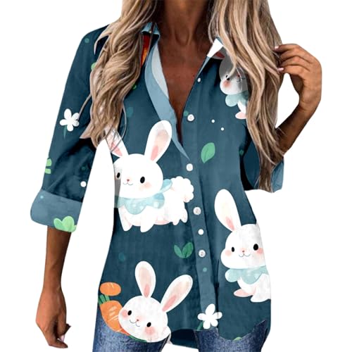 Blusa con lentejuelas para mujer, cuello en V, brillante, suelta, de manga larga, para vacaciones, fiesta de noche, camisas brillantes, camisa de neón para hombre, marine, 4XL