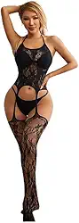 Body feminino arrastão bodystocking plus size meia-calça sexy lingerie macia para dormir
