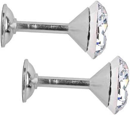 NUOLUX Curtain Drapery Tiebacks Door Wall Tassel Hooks 2pcs (Silver)