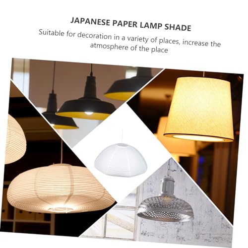 Lámpara de papel estilo japonés color blanco para decoración de dormitorio 3
