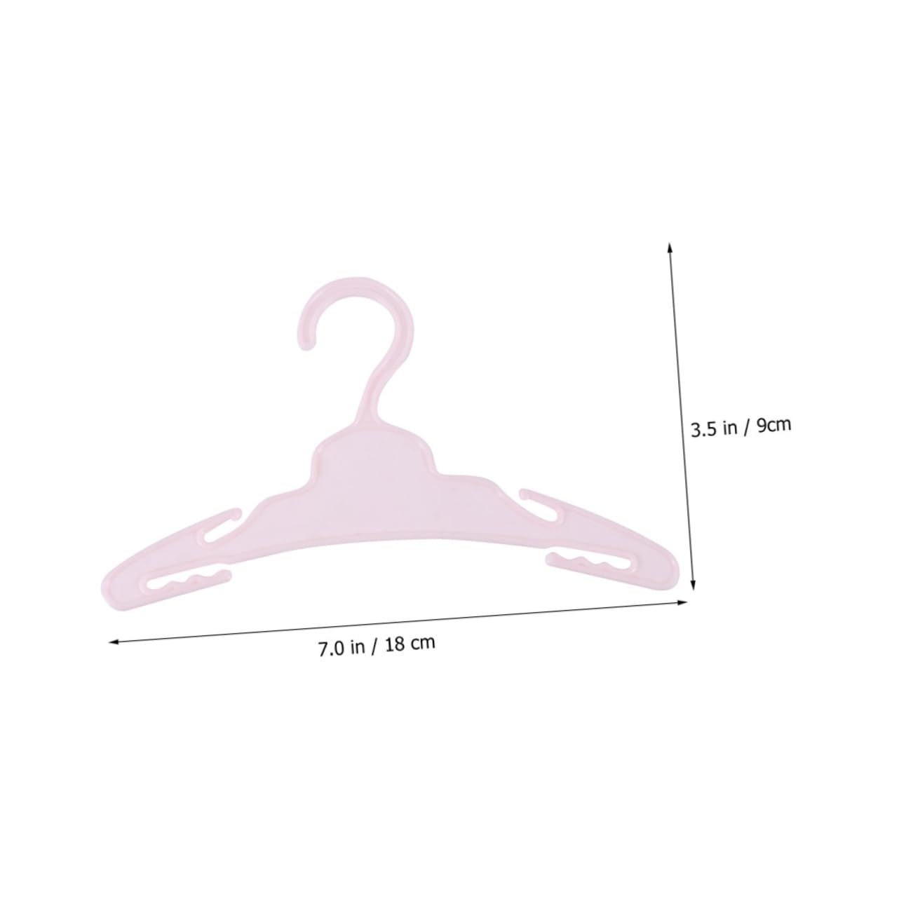 BESPORTBLE 3sets Mini Doll Clothes Hangers Plastic Doll Outfit Rack for Tidy Closet Organization Lightweight 10pcs*3