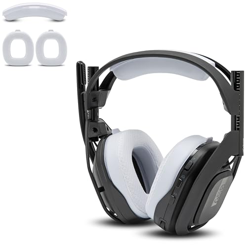 WC Mod Kit A50   Almohadillas de Gel refrigerante + Diadema de Repuesto para Astro A50 Gen 4, Gen 5 y A50X de Wicked Cushions | Mayor Comodidad, refrigeración y Durabilidad | White