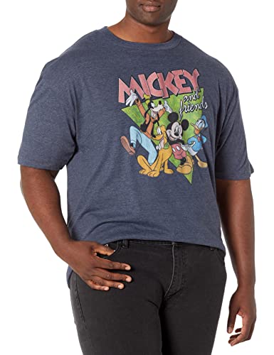 T-Shirt Disney Bouquet Bleu Marine chine 5XL Homme ideal pour vos weekends de detente