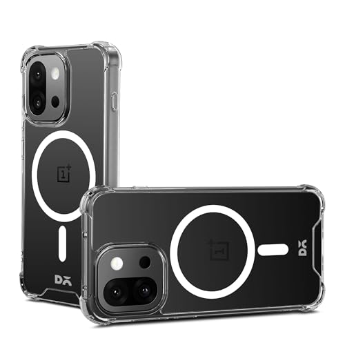 Image of DailyObjects Clear Magnetic Phone Case Cover Compatible with OnePlus 13s | Wireless Charging Slim Back Cover | 2 Layer Edge Protection & Shockproof