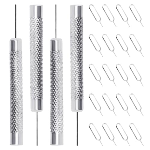 COACOM 1 juego de 24 lápices para tarjetas de teléfono móvil, lápiz para tarjeta SIM, expulsor de ranura para tarjeta SIM, herramienta de apertura de tarjeta SIM, adecuado para todos los modelos de