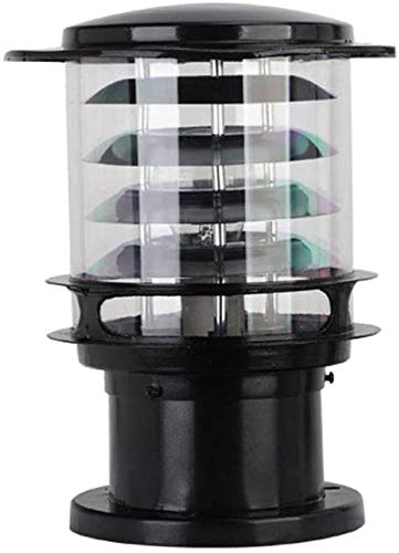 Classic Pathway Light Outdoor Stand Lamp Height 30CM Design Cylindrical Waterproof Garden Lamp Black Aluminum and Glass Screen Path Lamps E27 Lampshade Lawn Garden Lighting