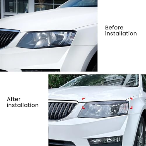 Cadre de paupières de phare Skoda Octavia finition ABS Premium