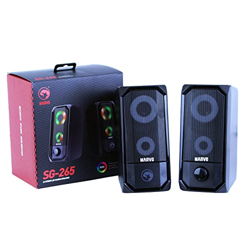 Caixa de Som Gamer Marvo SG-265, RGB, 2x3W, USB, SG265