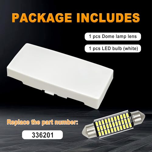 Cubierta de Lente de Luz Interior con LED Blanco para Chevy S10 miniatura 5