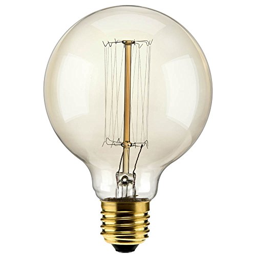 Lâmpada Filamento Carbono G95 40w 2000k Elgin 110v Ambar Luz Amarela Quente - Vintage, Retrô, Decora