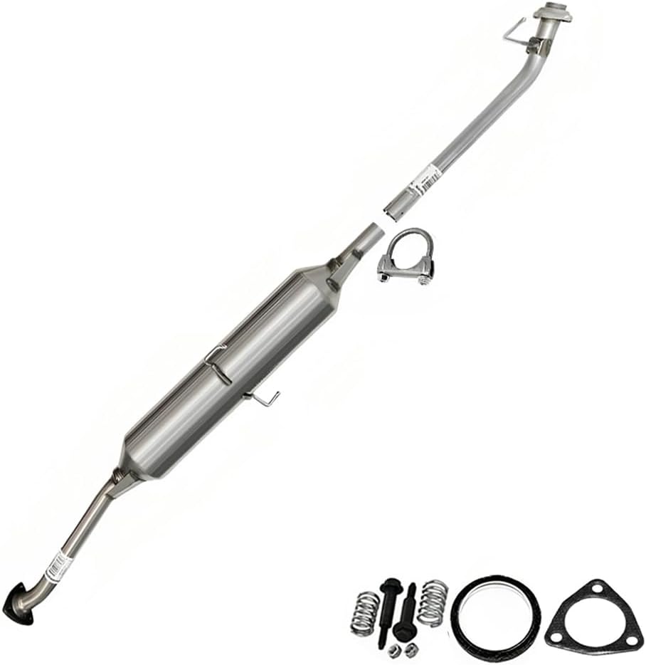 Northeastern Exhaust | Stainless Steel Exhaust Resonator Pipe Compatible for Honda CRV 2005-2006 2.4L | Free Gaskets, Clamp, and Spring Bolt Kit Included | Automotive Replacement Part | Japan Models