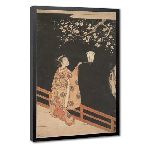 Impression sur toile Cherry Blossom Harunobu suspension murale haute définition