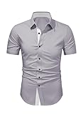 Meilicloth herrenhemd kurzarm regular fit freizeithemd top. Ein gut sitzendes Hemd, das Sie zu allen Jahreszeiten und Anlässen zu Ihren formellen Hosen, Jeans oder Hosen tragen können.