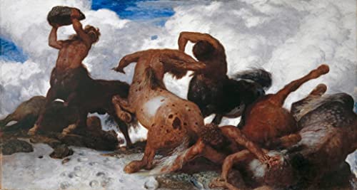 Affiche impression prints toile peinture murale Arnold Böcklin décoration salon 60x90cm