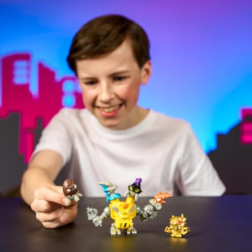 Image of MrBeast Lab Swarms MEGA-TECH Series 6 Pack, including a Mega Swarm | Includes 5 Micro Beasts, 1 MEGA Swarm, plus connectable parts for custom Loadout builds across packs