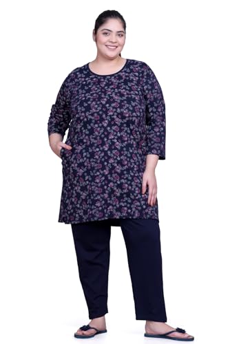 Image of RYSH Women's Plus Size Printed Longline Tops | Printed longline tops in multiple colours and plus sizes