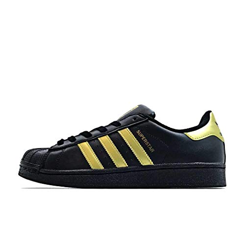 Adidas Superstar Black/Gold Shoes : Amazon.ae: Fashion
