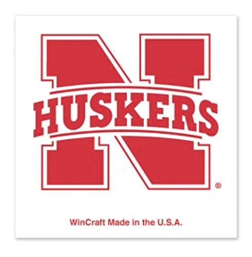 WinCraft NCAA University of Nebraska Cornhuskers 1" x 1" inch 4-Pack Tattoos